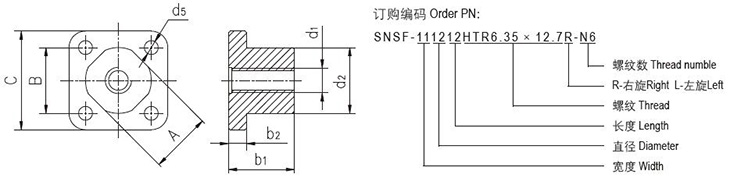 SNSF法蘭螺母 SNSF法蘭螺母